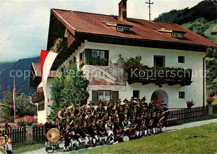 Neustift Stubaital Tirol Musikkapelle Fassadenmalerei
