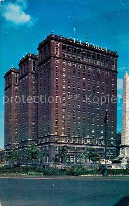 Buffalo New York Statlr Hotel and McKinley Monument at Niagara Circle
