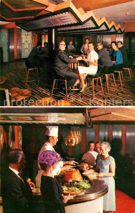 Chicago Illinois Blackhawk Restaurant New Indian Room Myrtlewood Bar Chuckwagon