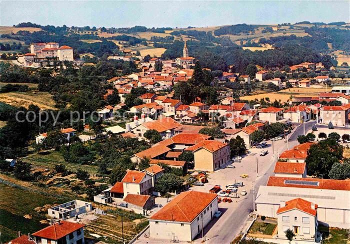 Chateauneuf-de-Galaure Vue generale aerienne et le Foyer de Charite