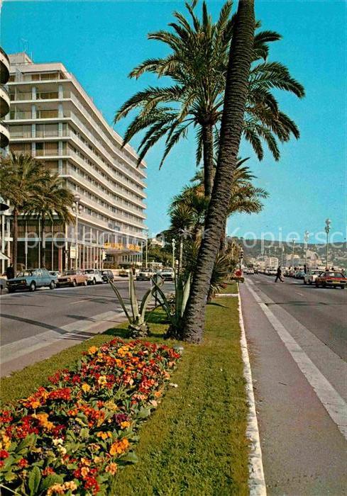 Nice Alpes Maritimes Promenade des Anglais et l_Hotel Meridi