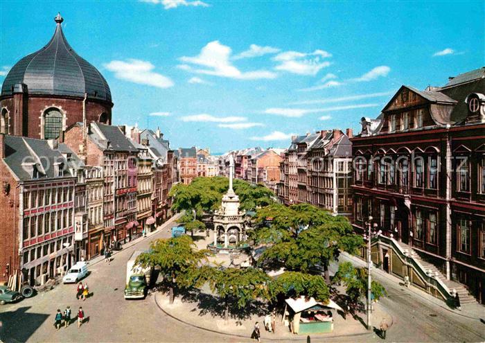 Liege Luettich Place du Marche et Perron