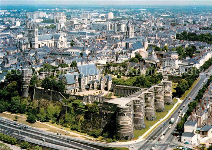 Angers Vue aerienne du Chateau
