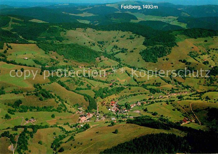 Wieden Schwarzwald mit Feldberg Fliegeraufnahme