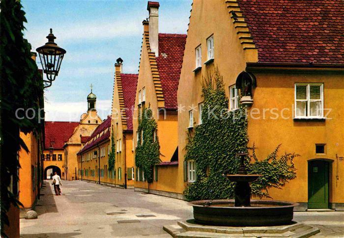 Augsburg Fuggerei Brunnen
