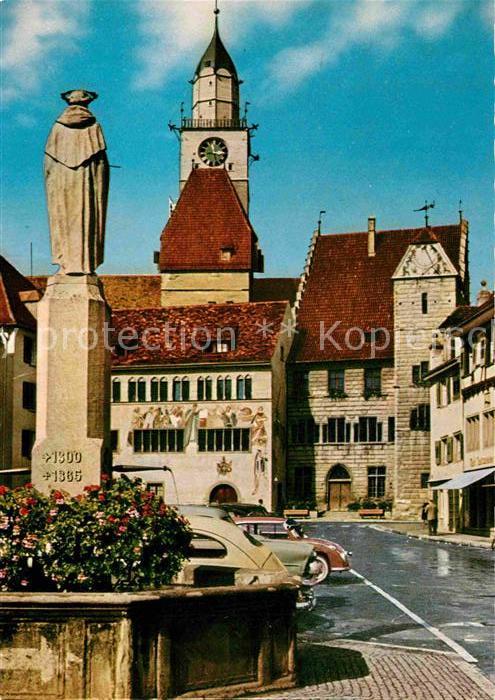 ueberlingen Bodensee Muenster Rathaus Brunnen