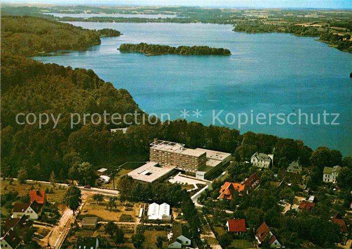 Malente-Gremsmuehlen Kurkliniken Buchenholm mit Dieksee Fliegeraufnahme