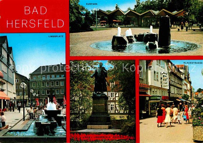 Bad Hersfeld Kurpark Linggplatz Lingg von Linggenfeld Denkmal Klausstrasse