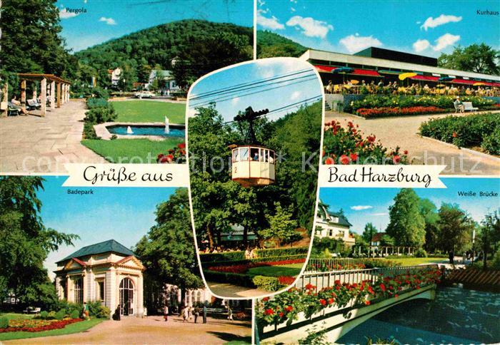 Bad Harzburg Pergola Kurhaus Badepark Weisse Bruecke