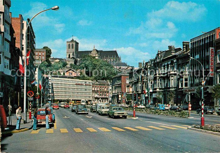 Liege Luettich Boulevard de la Sauveniere avec Eglise St Martin