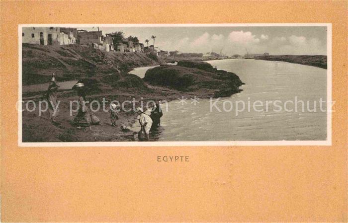 Egypte Frauen am Fluss Serie X No 12