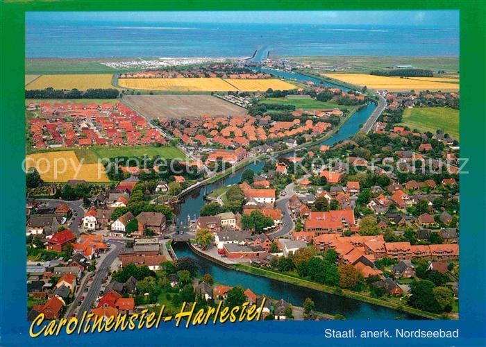 Carolinensiel-Harlesiel Ostfriesland Nordseebad Fliegeraufnahme