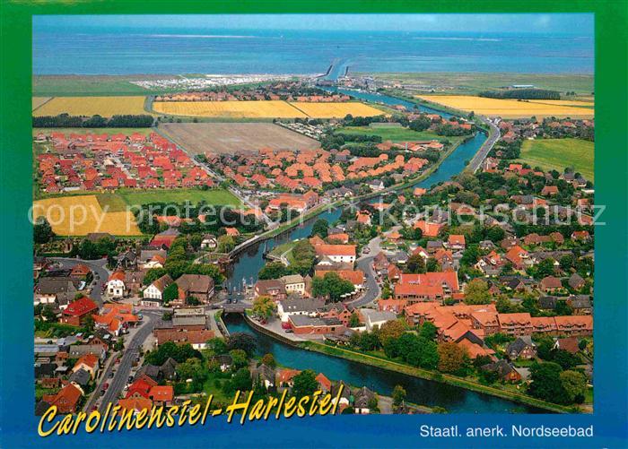 Carolinensiel-Harlesiel Ostfriesland Nordseebad Fliegeraufnahme