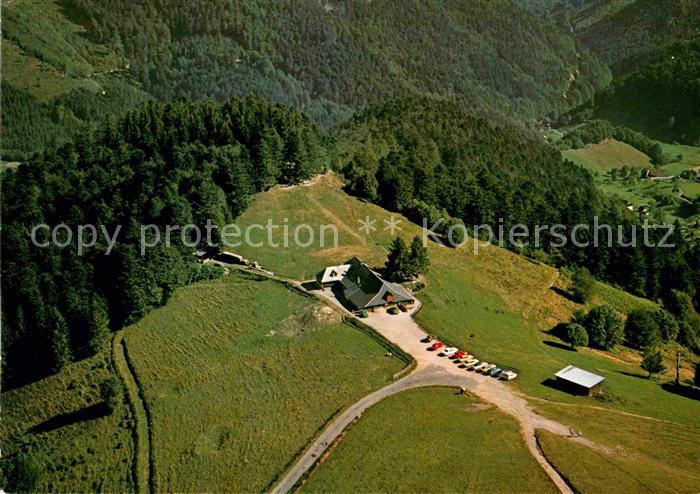 Muenstertal Schwarzwald Almgaststaette Kaelbelescheuer Fliegeraufnahme