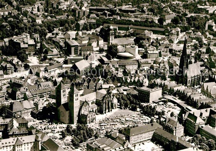 Muenster Westfalen Altstadt Kirche Fliegeraufnahme