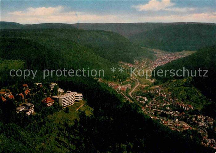 Bad Wildbad Staatsbad im Schwarzwald Fliegeraufnahme