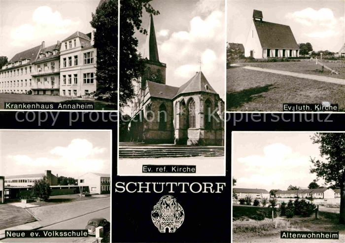 Schuettorf Krankenhaus Annaheim Kirchen Altenwohnheim Volksschule