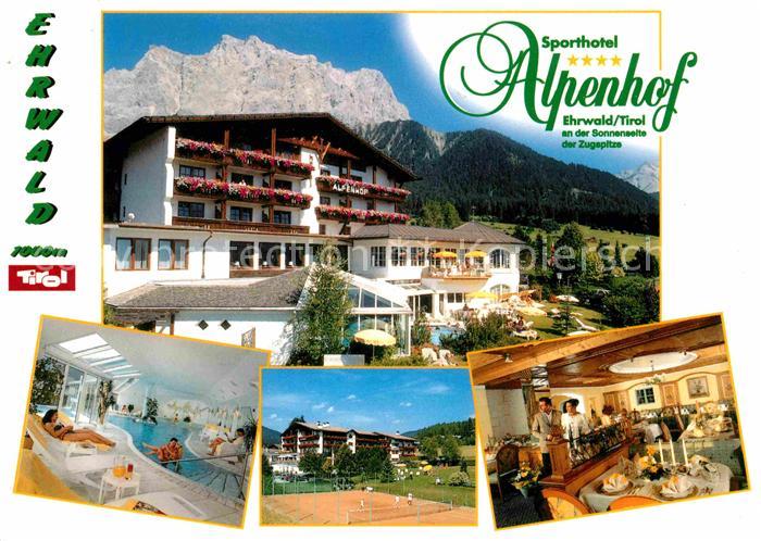 Ehrwald Tirol Sporthotel Alpenhof Restaurant Hallenbad Zugspitze