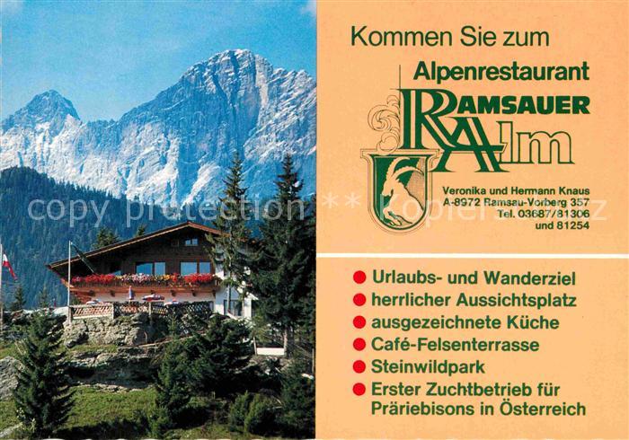 Ramsau Dachstein Steiermark Alpenrestaurant Ramsauer Alm Ramsauer Hochplateau
