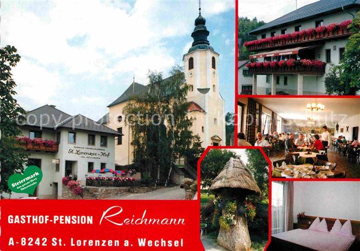 St Lorenzen Wechsel Gasthof Pension Reichmann Kirche