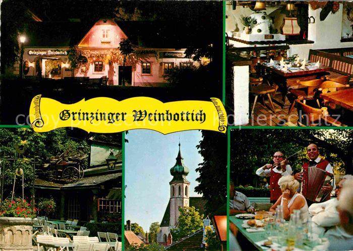 Wien Grinzinger Weinbottich Heurigenrestaurant Livemusik Kirche