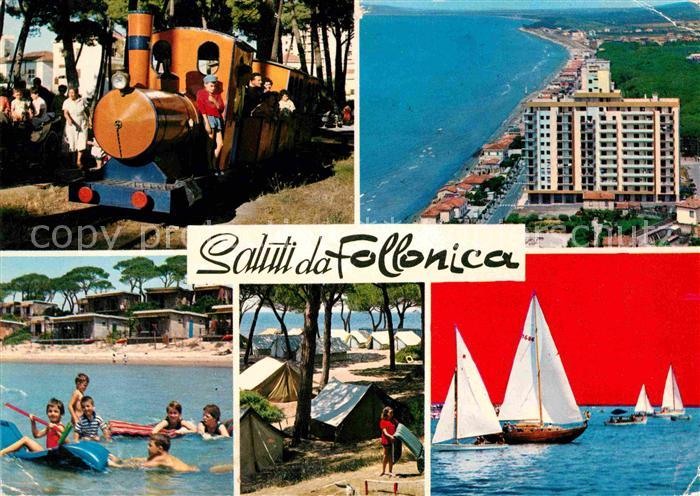 Follonica Camping Torre Mozza Badestrand Segelboot