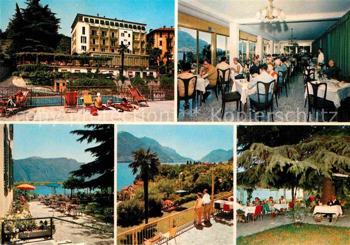 Bellagio Lago di Como Hotel Belvedere Restaurant Blick zum Comersee Alpen