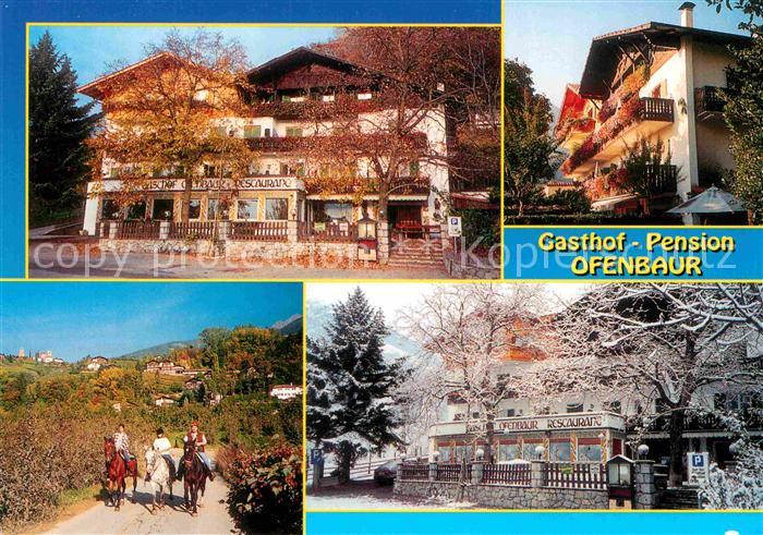 Schenna Meran Gasthof Pension Ofenbaur Ausritt Reiten