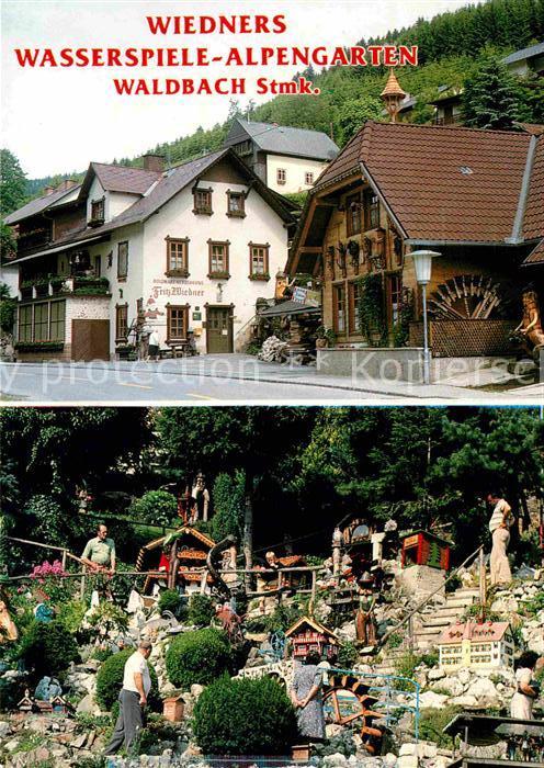 Waldbach Steiermark Wiedners Wasserspiele und Alpengarten