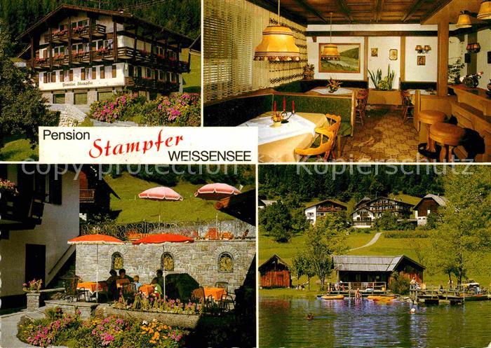 Techendorf Weissensee Pension Stampfer Gaststaette Terrasse Badestrand Steg