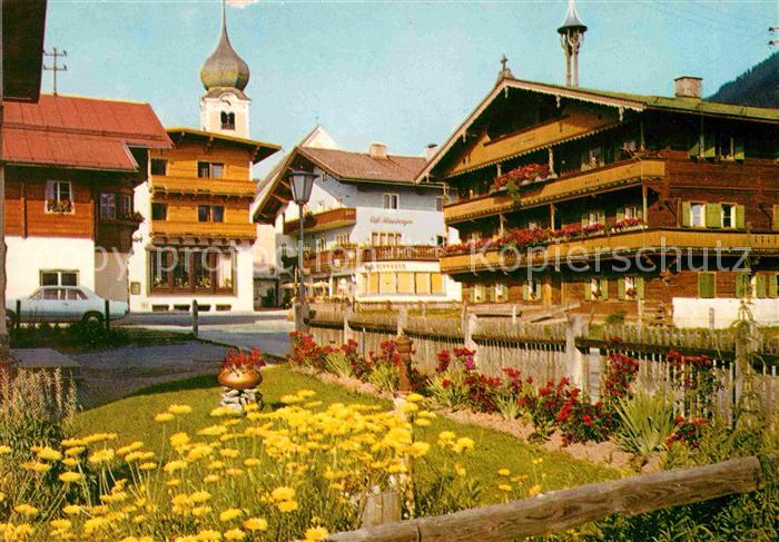 Westendorf Tirol Ortspartie an der Kirche Ferienzentrum Erholungszentrum