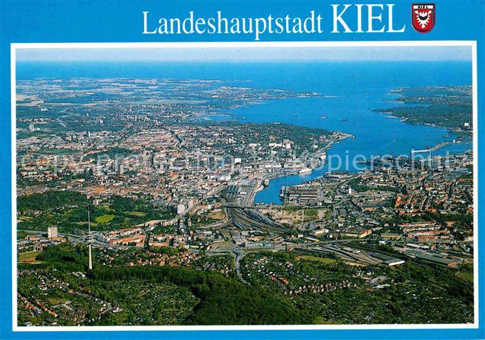 KIEL  CITY Landeshauptstadt Fliegeraufnahme