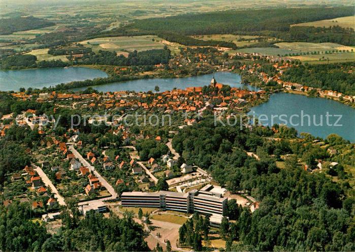 Moelln Lauenburg Eulenspiegelstadt Seenplatte Kneippkurort Fliegeraufnahme
