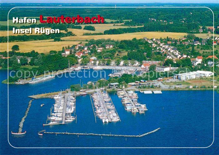 Lauterbach Ruegen Hafen Fliegeraufnahme