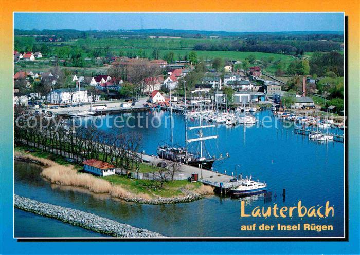 Lauterbach Ruegen Hafen Fliegeraufnahme