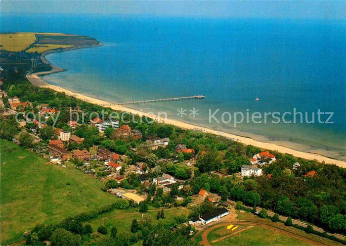 Boltenhagen Ostseebad mit seinem langen steinfreien Sandstrand Fliegeraufnahme
