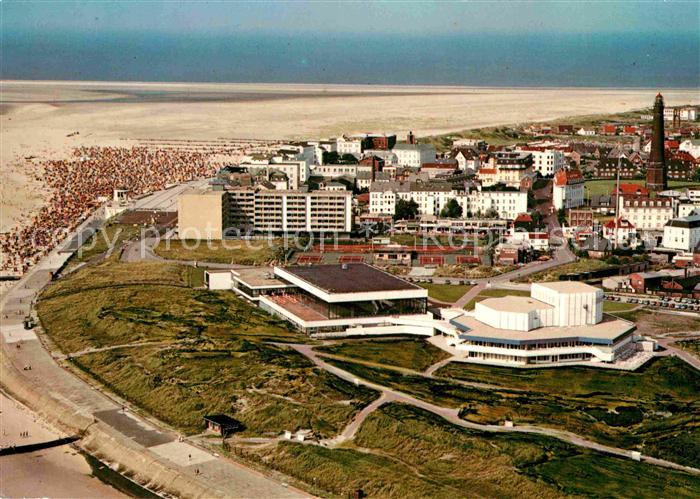BORKUM Nordseebad Niedersachsen Nordseeinsel Fliegeraufnahme