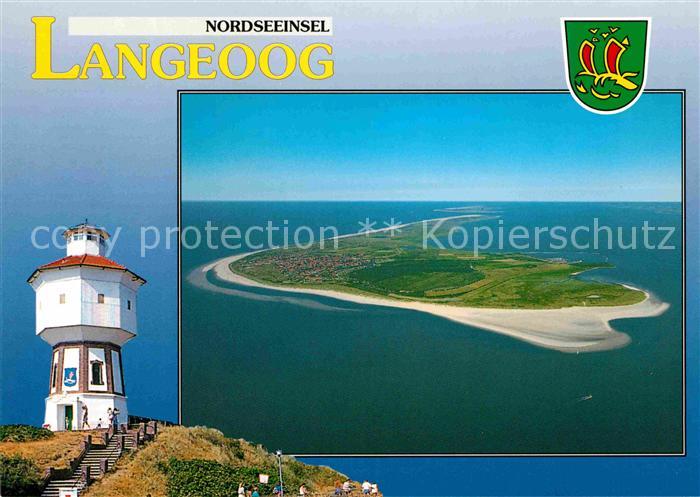 Langeoog Nordseebad Fliegeraufnahme Leuchtturm