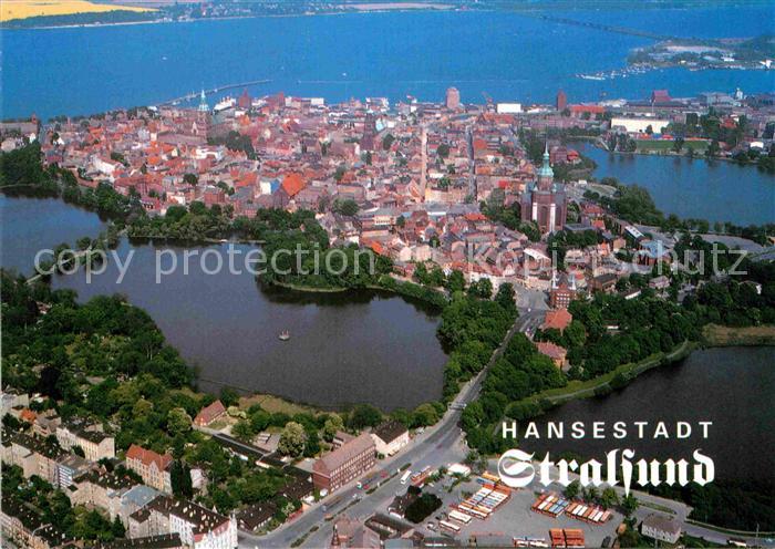 Stralsund Mecklenburg Vorpommern Fliegeraufnahme