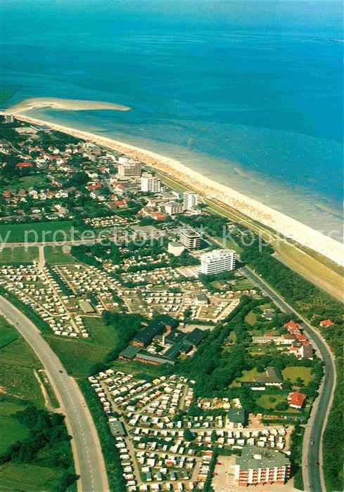 Cuxhaven Duhnen Nordseebad Fliegeraufnahme