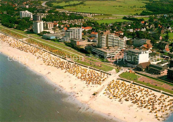 Cuxhaven Duhnen Nordseebad Fliegeraufnahme