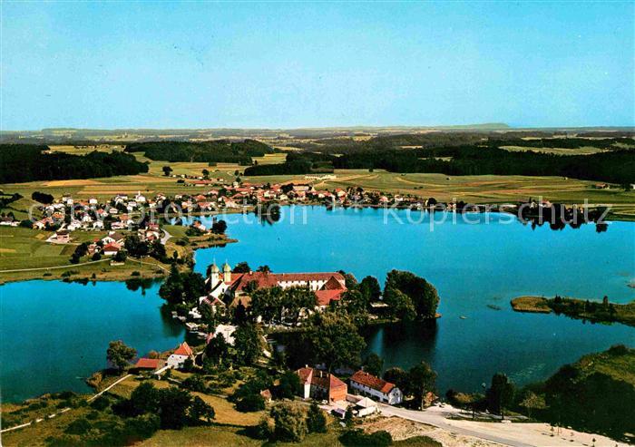 Seeon-Seebruck Fliegeraufnahme Inselschloss