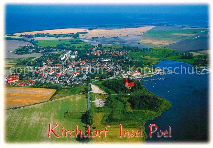 Poel Insel Fliegeraufnahme Kirchdorf