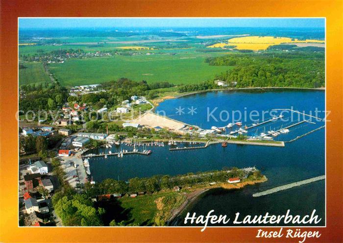 Lauterbach Ruegen Fliegeraufnahme Hafen