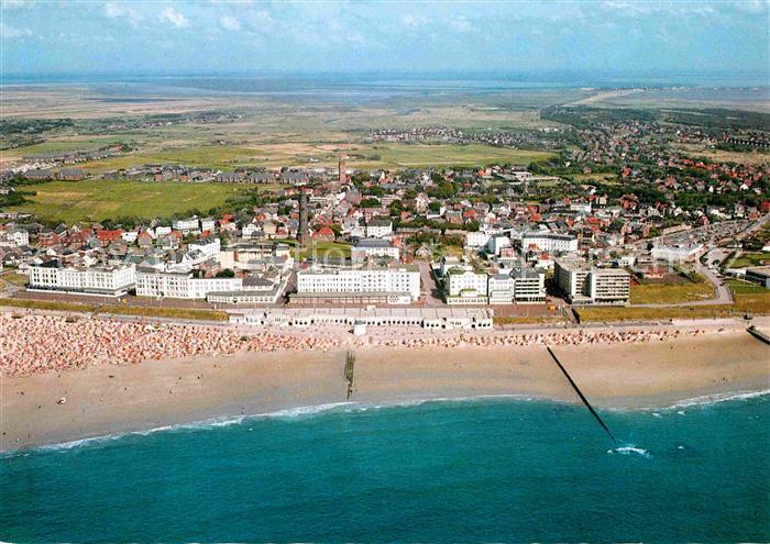 BORKUM Nordseebad Niedersachsen Fliegeraufnahme