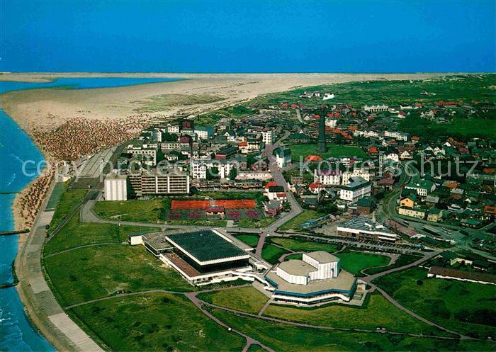 BORKUM Nordseebad Niedersachsen Fliegeraufnahme