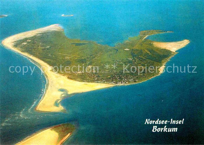 BORKUM Nordseebad Niedersachsen Fliegeraufnahme