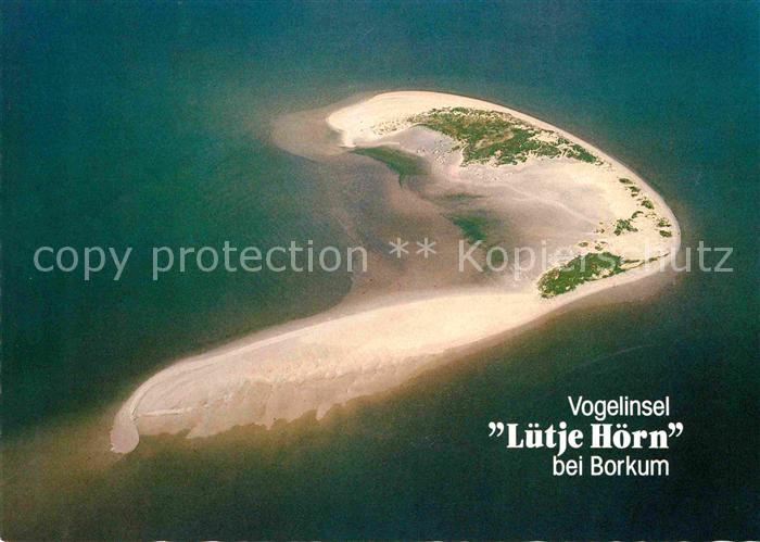 BORKUM Nordseebad Niedersachsen Fliegeraufnahme Luetje Horn Vogelinsel