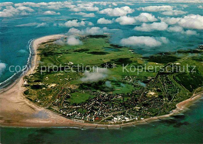 BORKUM Nordseebad Niedersachsen Fliegeraufnahme