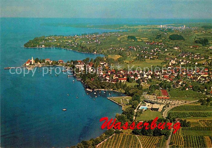 Wasserburg Bodensee Fliegeraufnahme